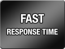 Fast 15 minute response time